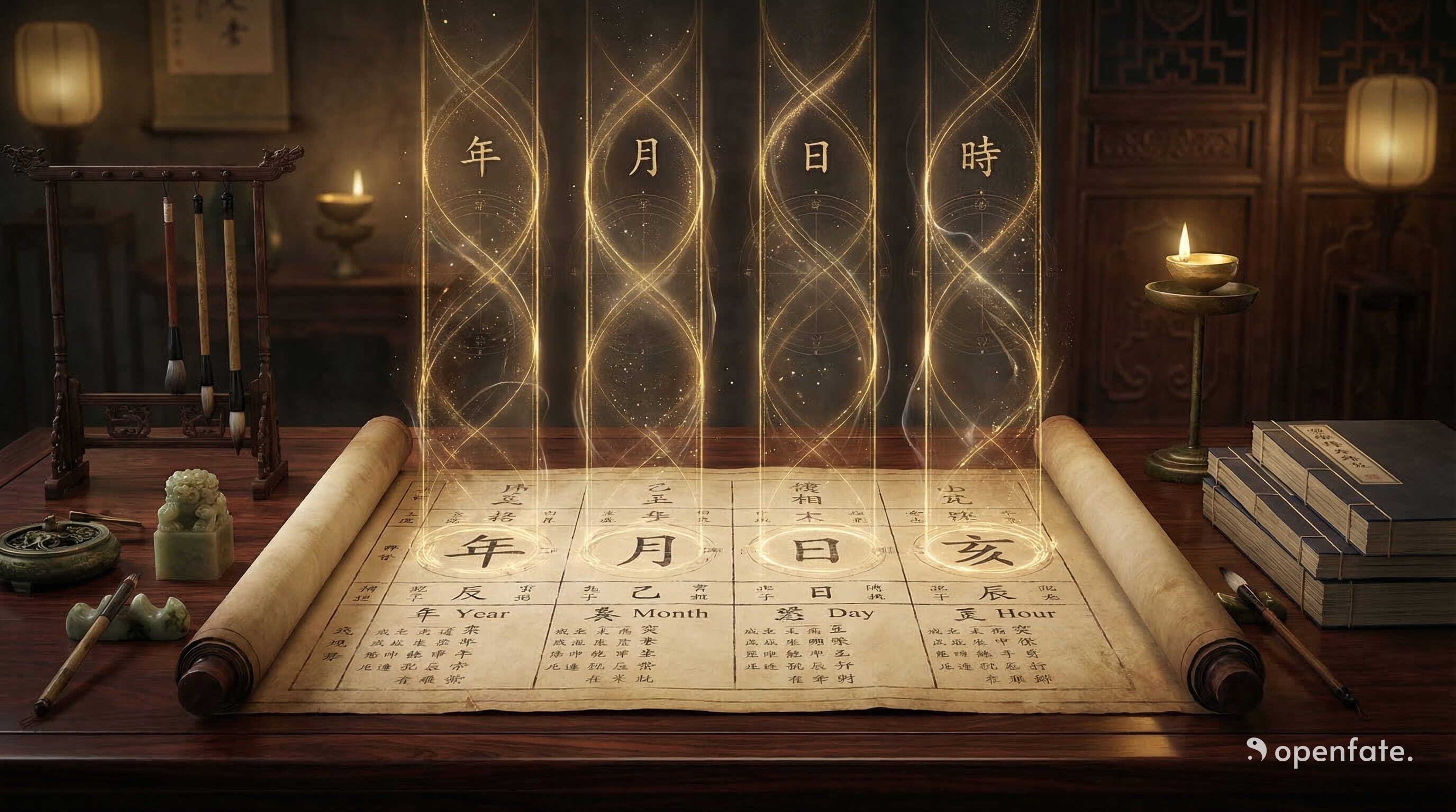 사주(사주)의 네 기둥은 무엇입니까? 년, 월, 일, 시간
