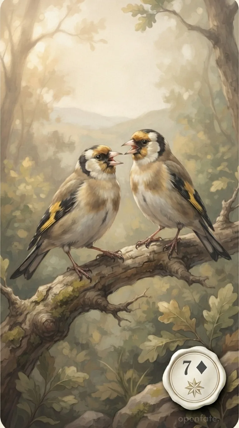 AstralNex illustration of Lenormand card 12, Birds