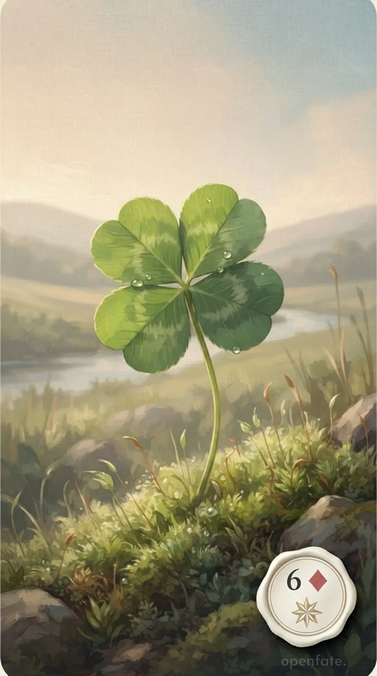 AstralNex illustration of Lenormand card 2, Clover